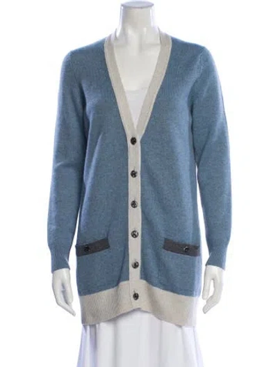 Pre-owned Chanel 2013 Cashmere Sweater In Blue