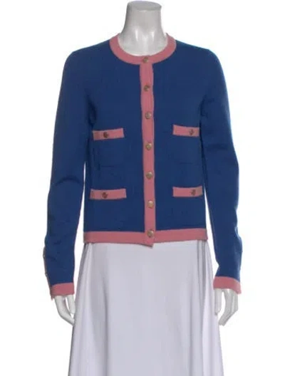 Pre-owned Chanel 2013 Cashmere Sweater In Blue