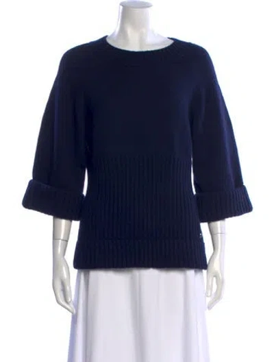 Pre-owned Chanel 2013 Cashmere Sweater In Blue