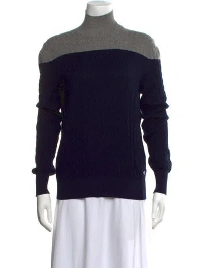 Pre-owned Chanel 2013 Cashmere Sweater In Blue