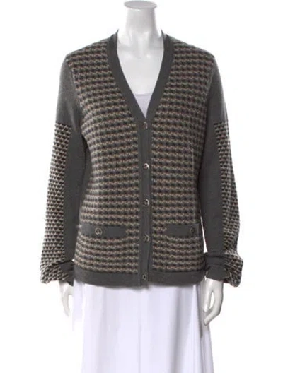 Pre-owned Chanel 2013 Cashmere Sweater In Gray