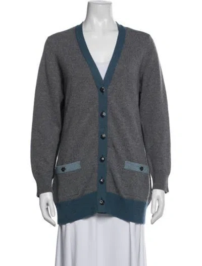 Pre-owned Chanel 2013 Cashmere Sweater In Gray