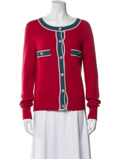 Pre-owned Chanel 2013 Cashmere Sweater In Red