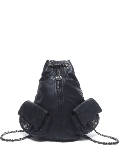 Pre-owned Chanel 2013 Cc Backpack In 黑色