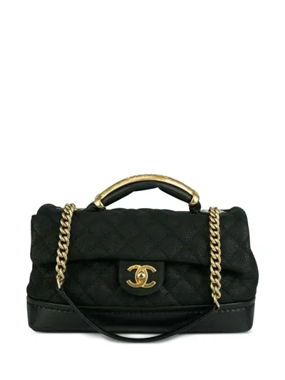 Pre-owned Chanel 2013 Classic Flap Two-way Bag In Black