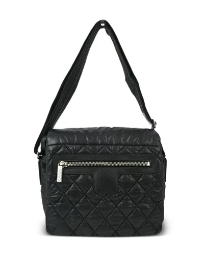 Pre-owned Chanel 2013 Coco Cocoon Shoulder Bag In Black