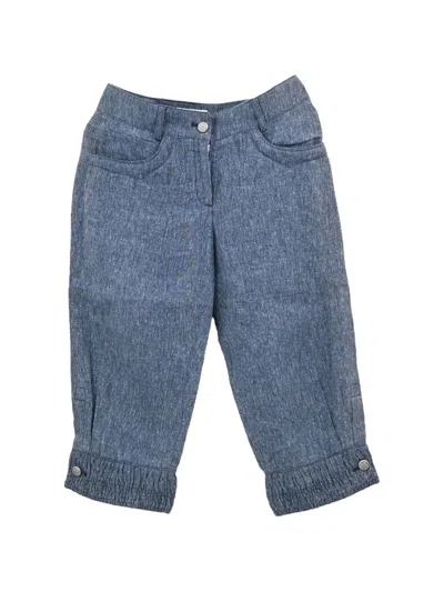 Pre-owned Chanel 2013 Cropped Trousers In Blue