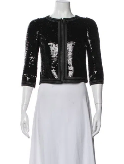 Pre-owned Chanel 2013 Evening Jacket W/ Tags In Black
