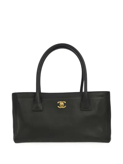 Pre-owned Chanel 2013 Executive Cerf Tote Bag In Black