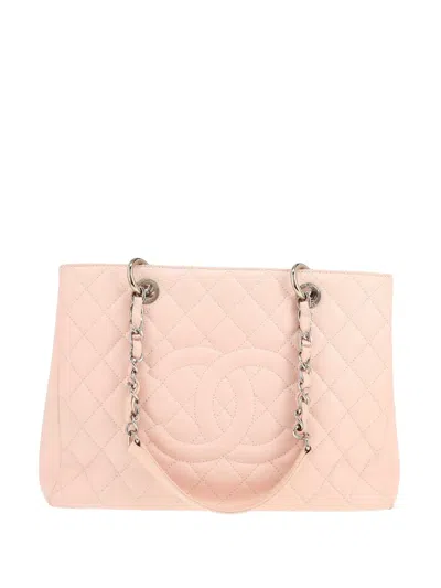 Pre-owned Chanel 2013 Gst Tote Bag In Pink