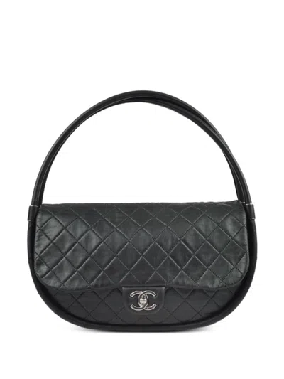 Pre-owned Chanel 2013 Hula Hoop Handbag In Black