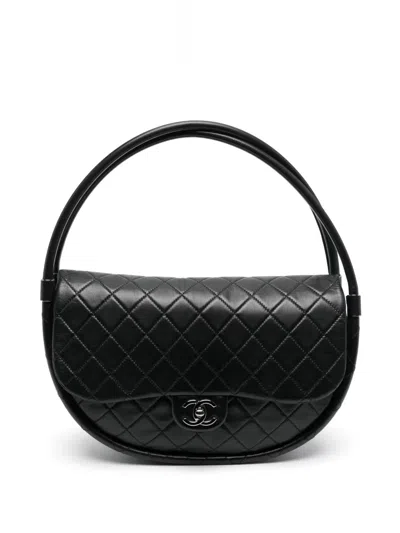 Pre-owned Chanel 2013 Hula Hoop Tote Bag In Black