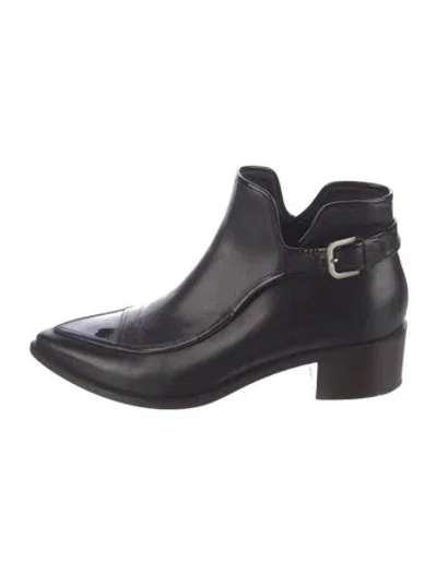 Pre-owned Chanel 2013 Interlocking Cc Logo Boots In Black