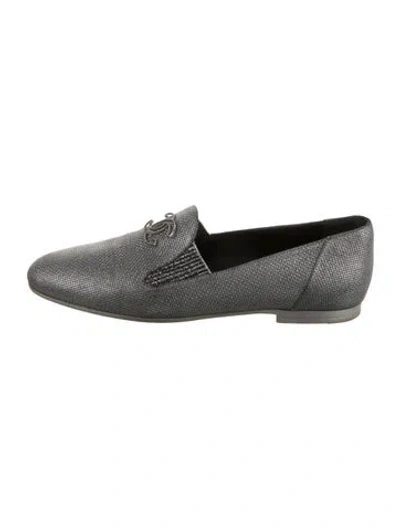 Pre-owned Chanel 2013 Interlocking Cc Logo Loafers