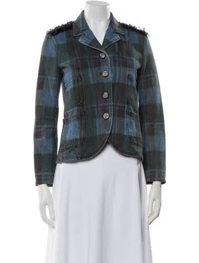 Pre-owned Chanel 2013 Métiers D'art Paris-edinburgh Denim Jacket In Multi