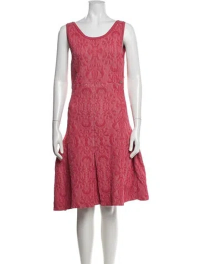 Pre-owned Chanel 2013 Midi Length Dress In Pink