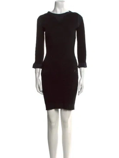 Pre-owned Chanel 2013 Mini Dress In Black