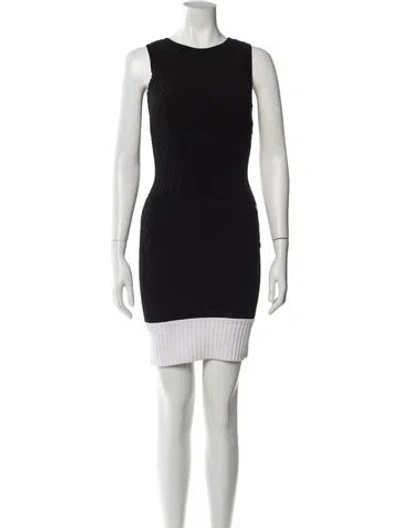 Pre-owned Chanel 2013 Mini Dress In Black