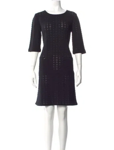 Pre-owned Chanel 2013 Mini Dress In Black