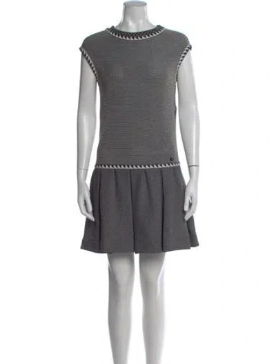 Pre-owned Chanel 2013 Mini Dress In Black
