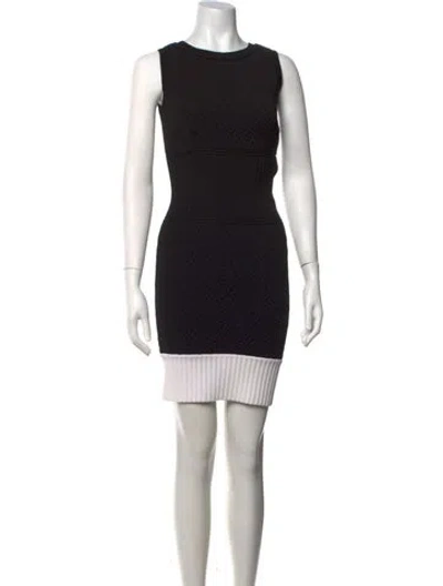 Pre-owned Chanel 2013 Mini Dress In Black