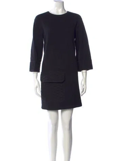 Pre-owned Chanel 2013 Mini Dress In Blue