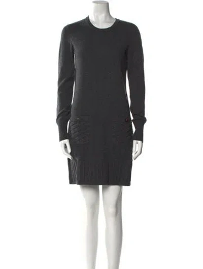 Pre-owned Chanel 2013 Mini Dress In Gray