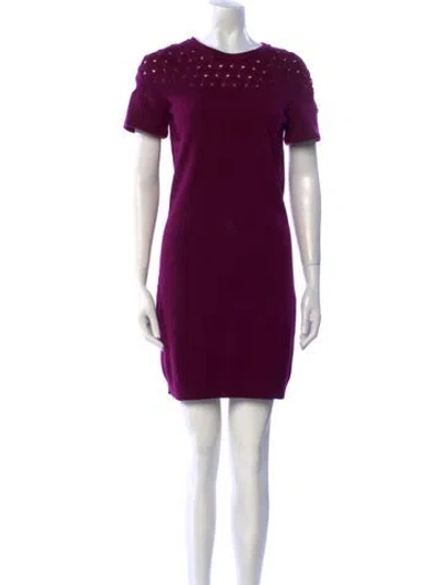 Pre-owned Chanel 2013 Mini Dress In Purple