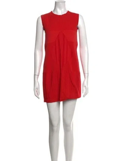 Pre-owned Chanel 2013 Mini Dress In Red