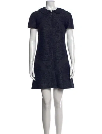Pre-owned Chanel 2013 Mini Dress W/ Tags In Blue