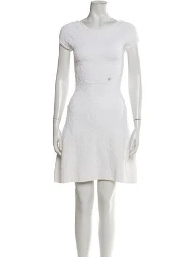 Pre-owned Chanel 2013 Mini Dress In White