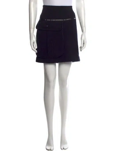 Pre-owned Chanel 2013 Mini Skirt In Black