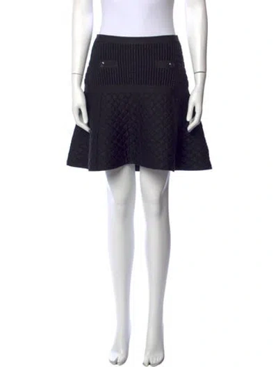 Pre-owned Chanel 2013 Mini Skirt In Black/metallic