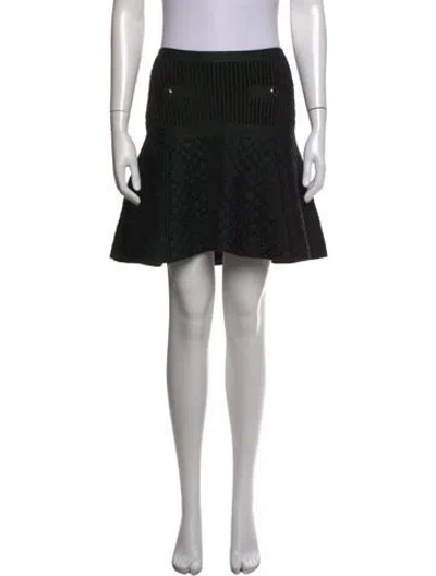 Pre-owned Chanel 2013 Mini Skirt In Black/metallic