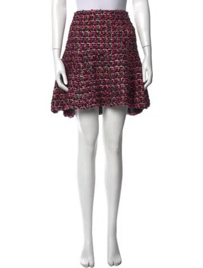 Pre-owned Chanel 2013 Mini Skirt In Black/metallic/pink
