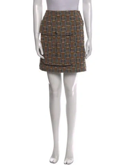 Pre-owned Chanel 2013 Mini Skirt In Gray