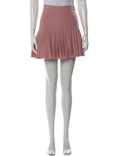 Pre-owned Chanel 2013 Mini Skirt In Pink
