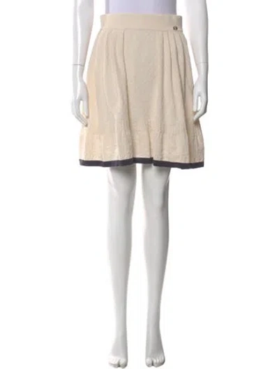 Pre-owned Chanel 2013 Mini Skirt W/ Tags In Neutral