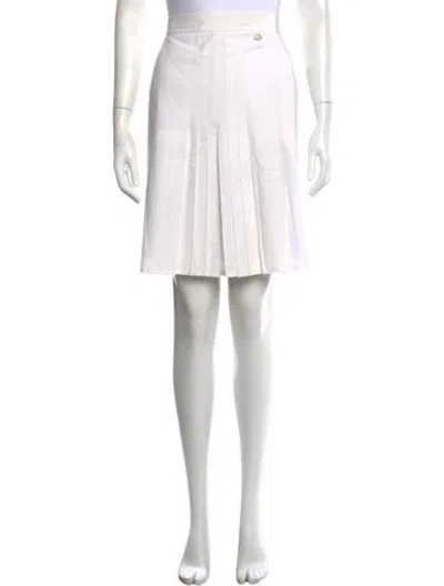 Pre-owned Chanel 2013 Mini Skirt In White