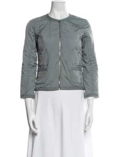 Pre-owned Chanel 2013 Nylon Evening Jacket In Blue