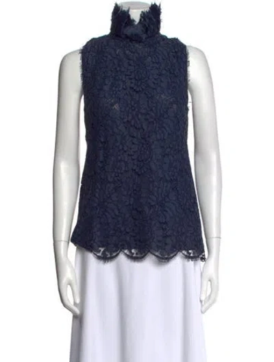 Pre-owned Chanel 2013 Paris-edinburgh Blouse In Blue