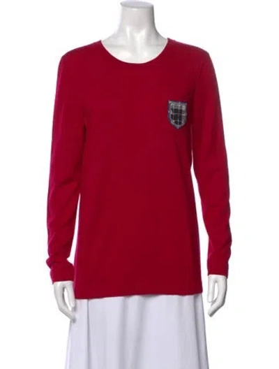Pre-owned Chanel 2013 Paris-edinburgh Sweater In Red