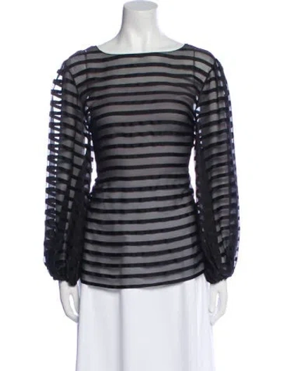 Pre-owned Chanel 2013 Silk Blouse In Black