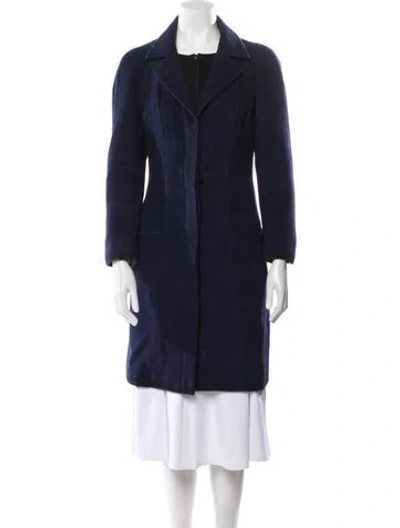 Pre-owned Chanel 2013 Silk Coat In Blue