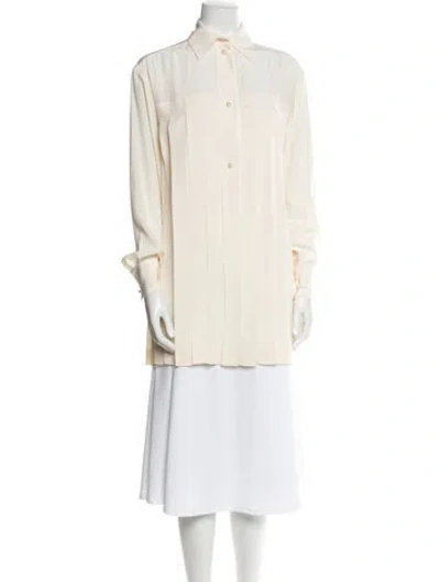 Pre-owned Chanel 2013 Silk Tunic In Neutral