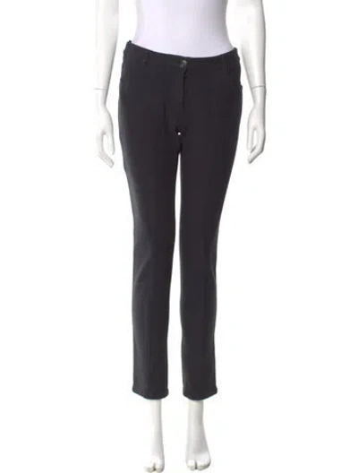 Pre-owned Chanel 2013 Skinny Leg Pants In Black