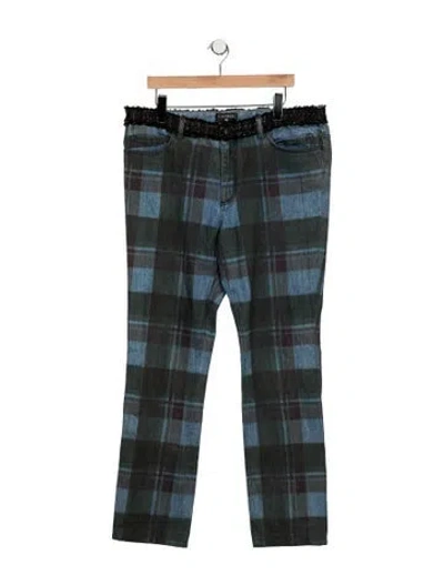 Pre-owned Chanel 2013 Straight Leg Jeans In Blue