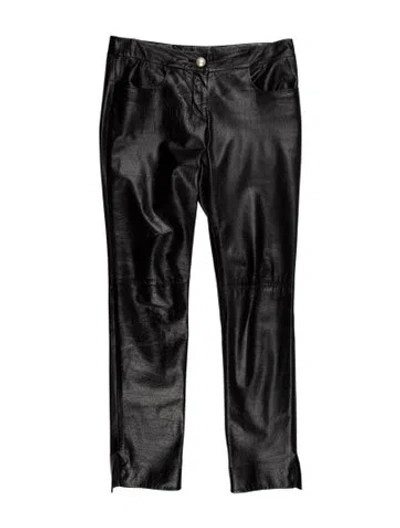 Pre-owned Chanel 2013 Straight Leg Pants In Black