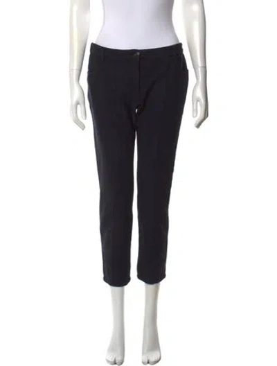 Pre-owned Chanel 2013 Straight Leg Pants In Black