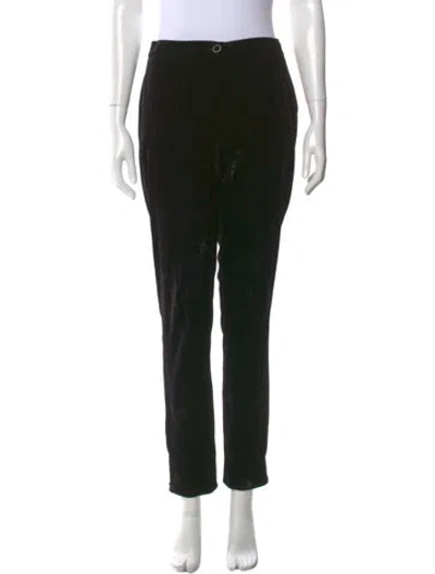 Pre-owned Chanel 2013 Straight Leg Pants In Black